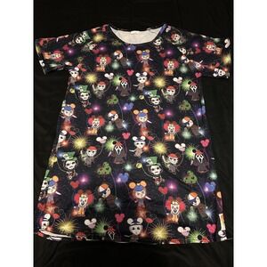 Woman's little lovies horror movie theme shirt‎